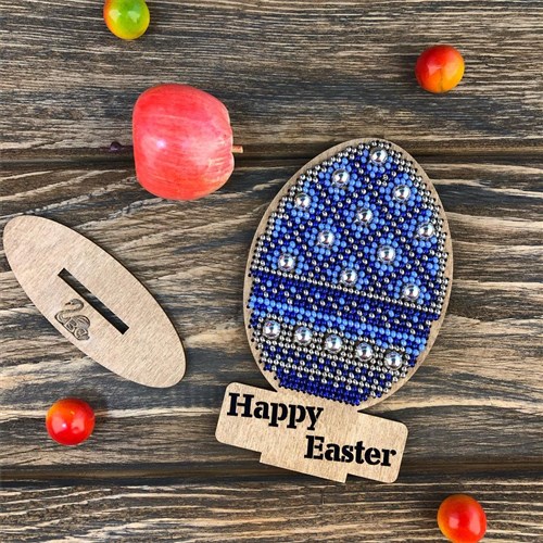 Easter Egg Beadwork Kit On Wood