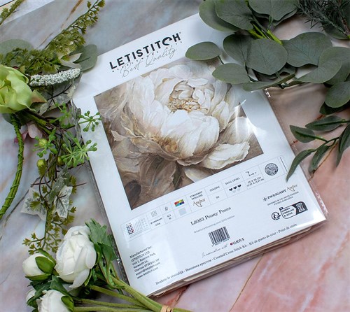 Peony Cross Stitch Kit