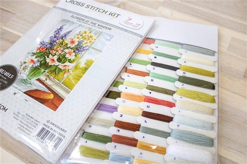 Flowers At The Window Cross Stitch Kit
