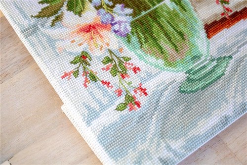 Flowers At The Window Cross Stitch Kit