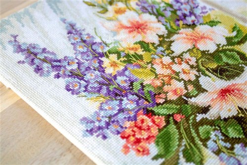 Flowers At The Window Cross Stitch Kit