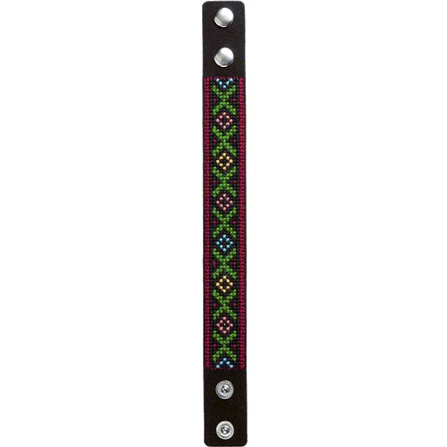 Artificial Leather Bracelet Cross Stitch Kit