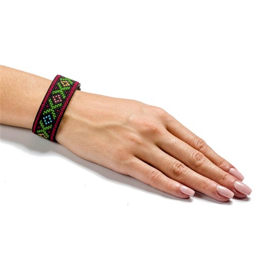 Artificial Leather Bracelet Cross Stitch Kit