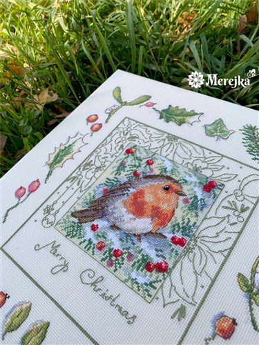 The Christmas Robin Cross Stitch Kit