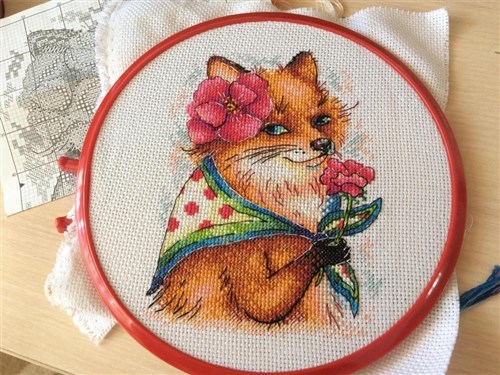 Beautiful Fox Cross Stitch Kit