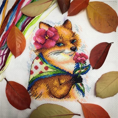 Beautiful Fox Cross Stitch Kit