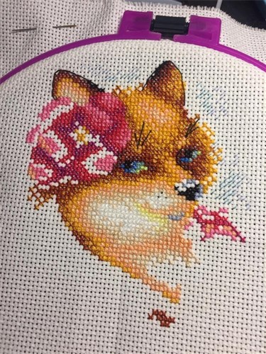 Beautiful Fox Cross Stitch Kit