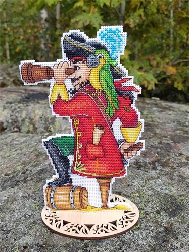 Brave Pirate Plastic Canvas Cross Stitch Kit