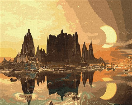 Paint By Numbers Kit Golden City