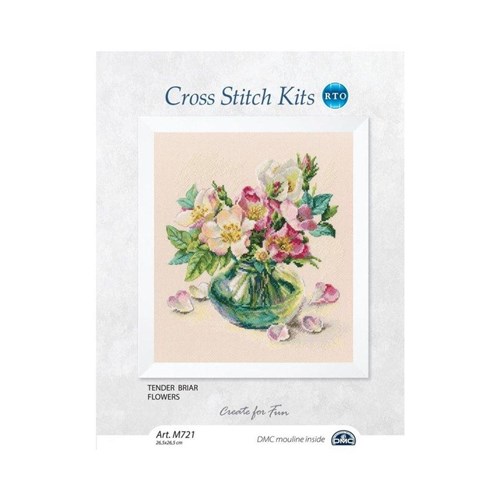 Tender Briar Flowers Cross Stitch Kit
