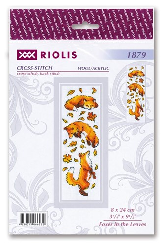 Foxes In Leaves Cross Stitch Kit