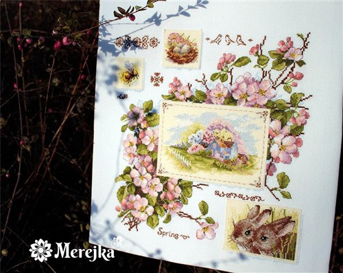 Spring Sampler Cross Stitch Kit