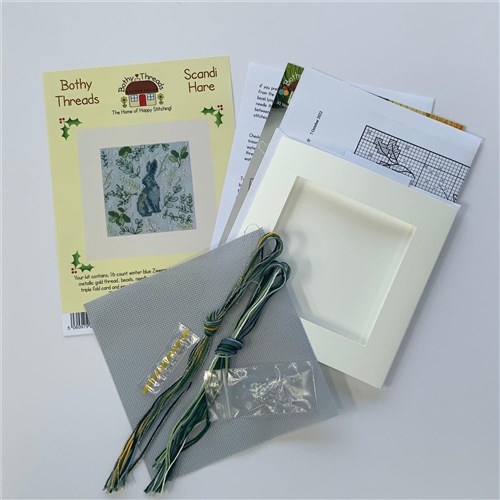 Scandi Hare Cross Stitch Kit