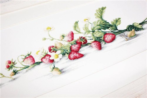 Etude with Strawberries B2266L Counted Cross-Stitch Kit