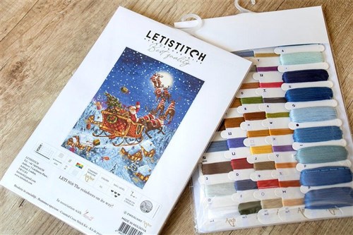 Counted Cross Stitch Kit The reindeers on their way! Leti958