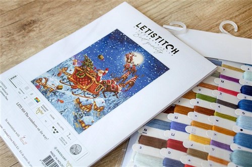 Counted Cross Stitch Kit The reindeers on their way! Leti958