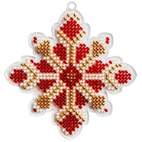 Bead embroidery kit on a plastic base FLPL-021