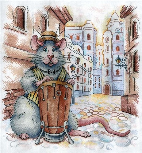 Italian Streets SNV-699 Counted Cross Stitch Kit