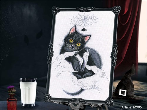 Cat magic M905 Counted Cross Stitch Kit