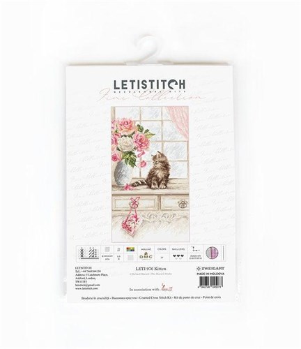 Counted Cross Stitch Kit Kitten Leti976