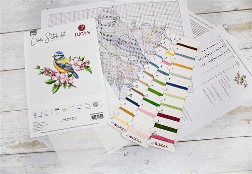 The blue tit  B1195L Counted Cross-Stitch Kit