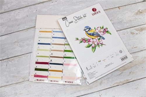 The blue tit  B1195L Counted Cross-Stitch Kit