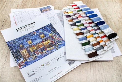 Counted Cross Stitch Kit Cottage Glow L8030