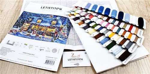 Counted Cross Stitch Kit Cottage Glow L8030