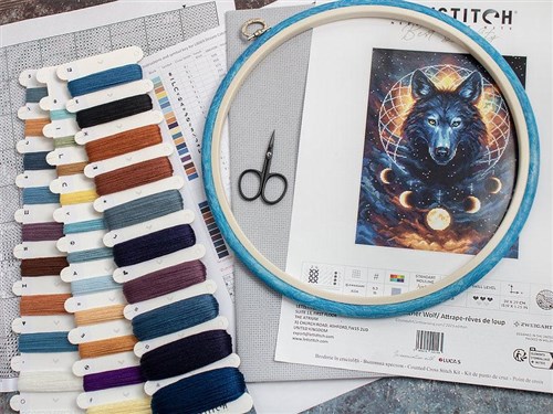 Dream Catcher Wolf L8069 Counted Cross Stitch Kit