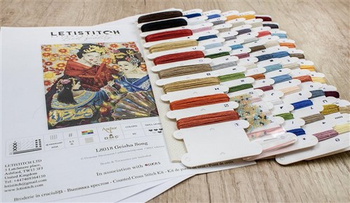 Counted Cross Stitch Kit Geisha Song L8018