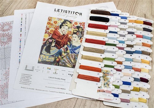 Counted Cross Stitch Kit Geisha Song L8018