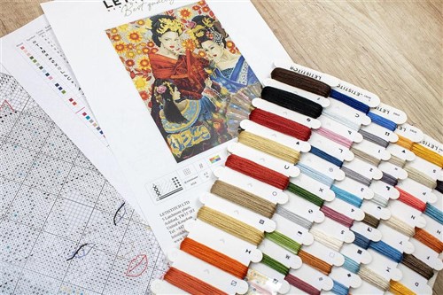 Counted Cross Stitch Kit Geisha Song L8018