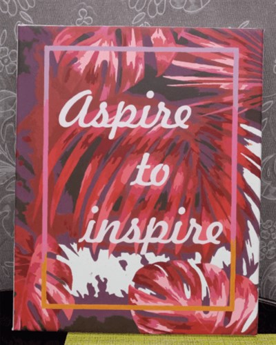 Painting by Numbers kit Crafting Spark Aspire to Inspire T002 19.69 x 15.75 in