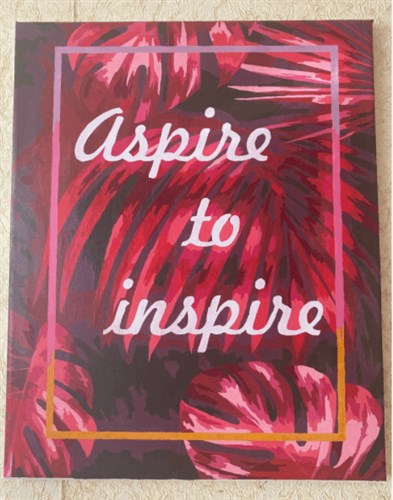 Painting by Numbers kit Crafting Spark Aspire to Inspire T002 19.69 x 15.75 in