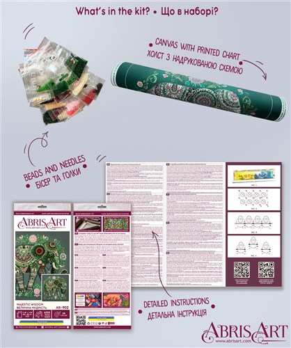 Main Bead Embroidery Kit - Majestic wisdom AB-902