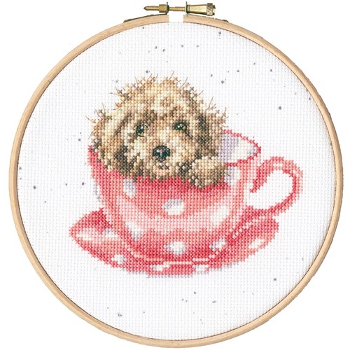 Teacup Pup XHD119 Counted Cross Stitch Kit
