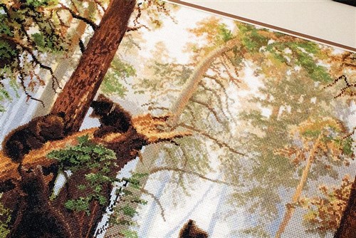 Morning in a Pine Forest B452L Counted Cross-Stitch Kit