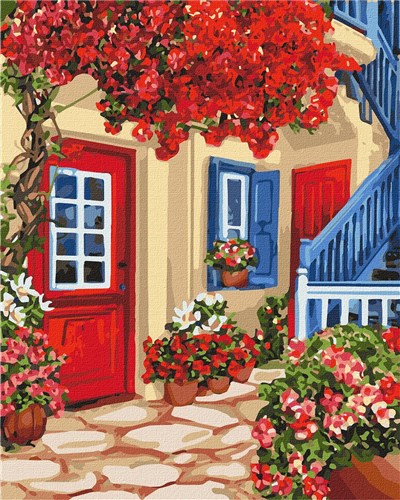 Painting by Numbers kit Walking the streets KHO3581