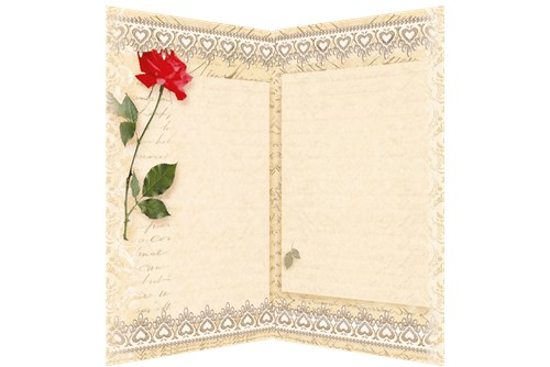 Postcard cross-stitch kit - Snow holiday AO-152
