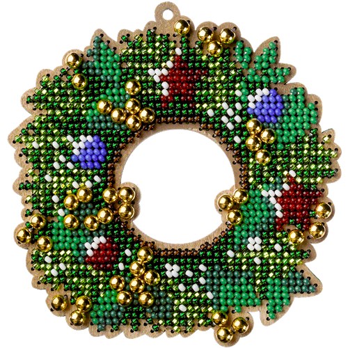 Set for embroidery with beads on wood FLK-441