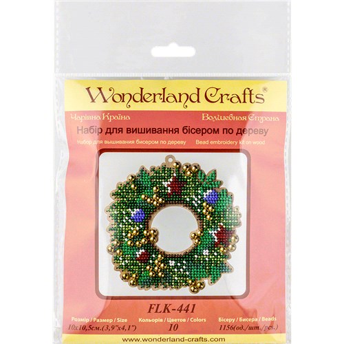 Set for embroidery with beads on wood FLK-441