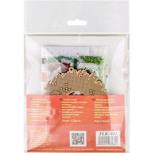 Set for embroidery with beads on wood FLK-441