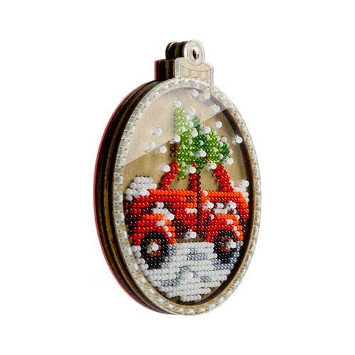 Set for embroidery with beads on wood FLK-371