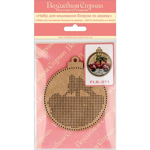 Set for embroidery with beads on wood FLK-371