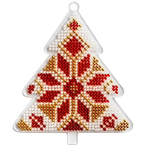 Bead embroidery kit on a plastic base FLPL-019