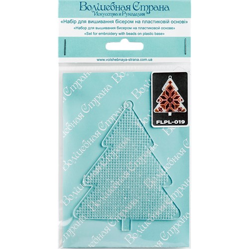 Bead embroidery kit on a plastic base FLPL-019