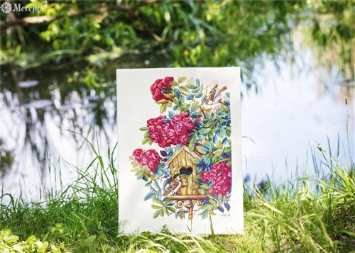 Rose Bush K-150 Counted Cross-Stitch Kit