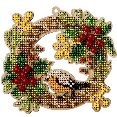Set for embroidery with beads on wood FLK-439