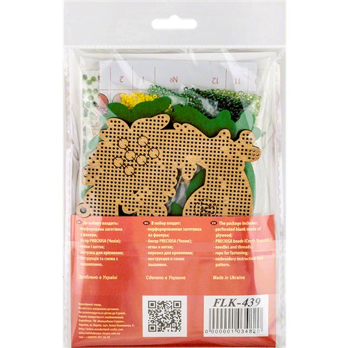 Set for embroidery with beads on wood FLK-439