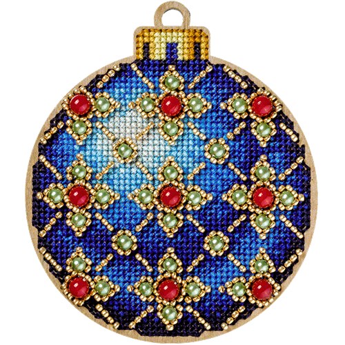 Cross-stitch kit on wood FLW-008